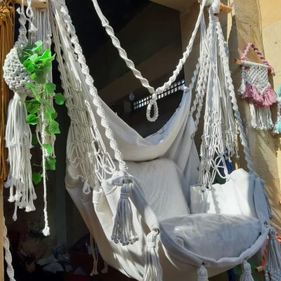 Macrame swing