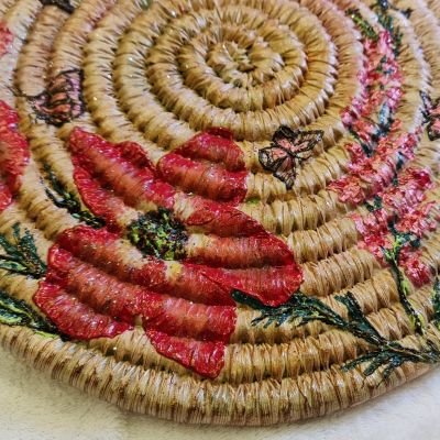 تابلو ترحيب من القش