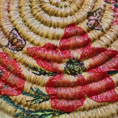 تابلو ترحيب من القش