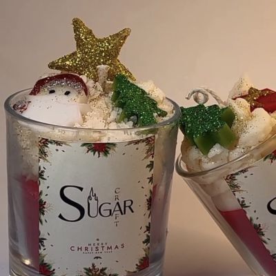 شمعة معطرة كريسماس 