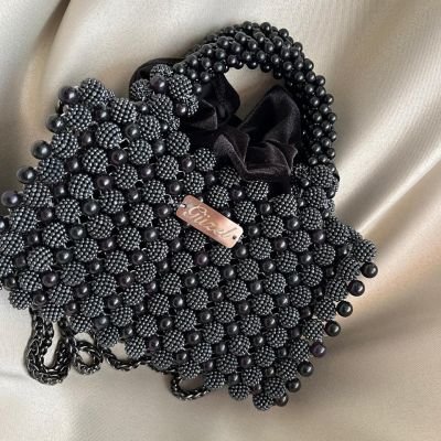 A bag of blackberries 