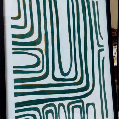 خطوط خضراء مجردة