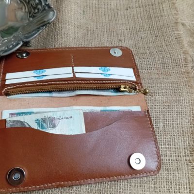 Havan genuine leather wallet, engraved work