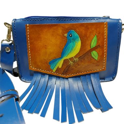 Genuine leather crossbody bag