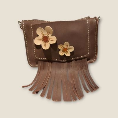 Genuine leather crossbody bag