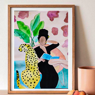 فتاة بوهو ليوبارد