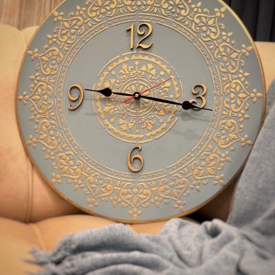 ساعة حائط خشب 