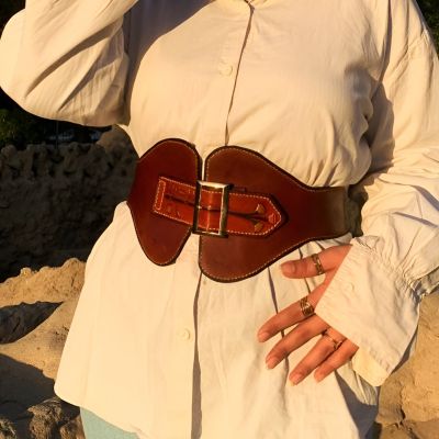 حزام حريمي جلد طبيعي 