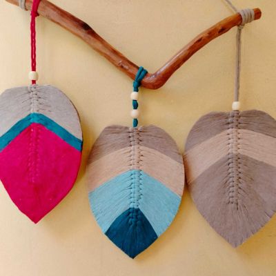 معلقه حائط مكرمية