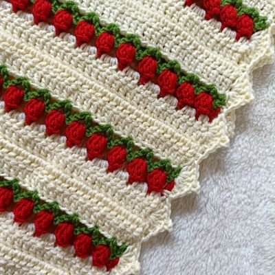 مفرش ورده تيوليب