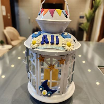 Polymer clay lantern