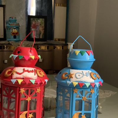 Polymer clay lantern