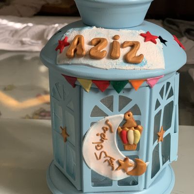 Polymer clay lantern