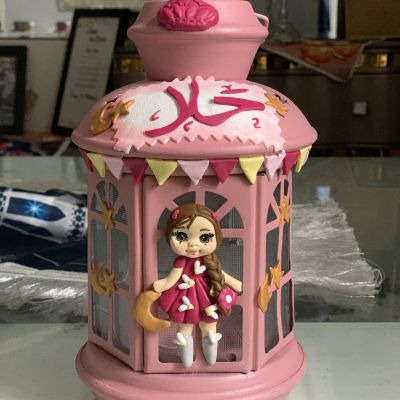 Polymer clay lantern 