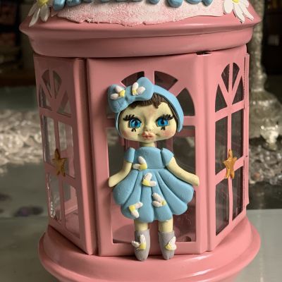 Polymer clay lantern 