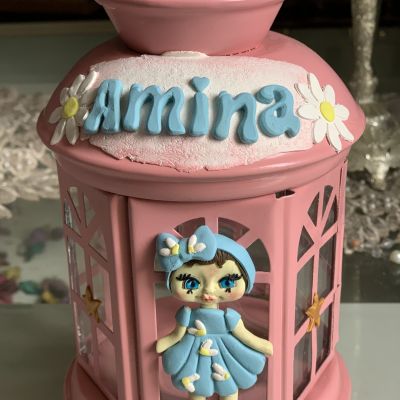 Polymer clay lantern 