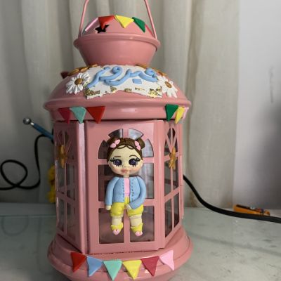 Polymer clay lantern 
