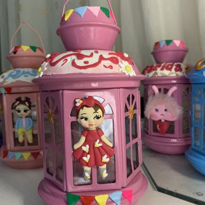 Polymer clay lantern 