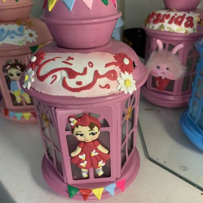 Polymer clay lantern 