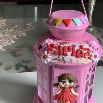 Polymer clay lantern 