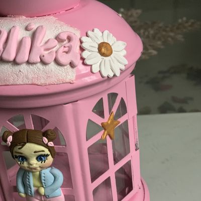 Polymer clay lantern 