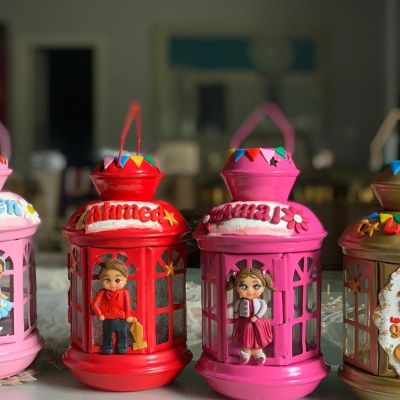 Polymer clay lantern 