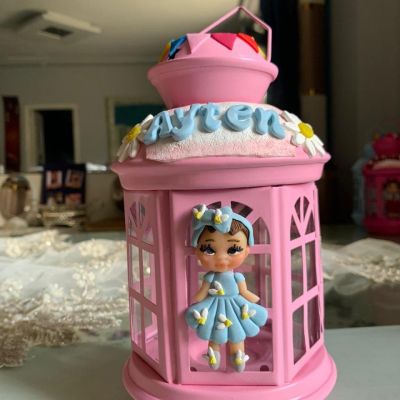 Polymer clay lantern 