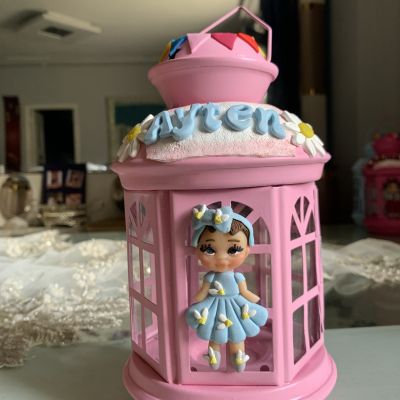 Polymer clay lantern 