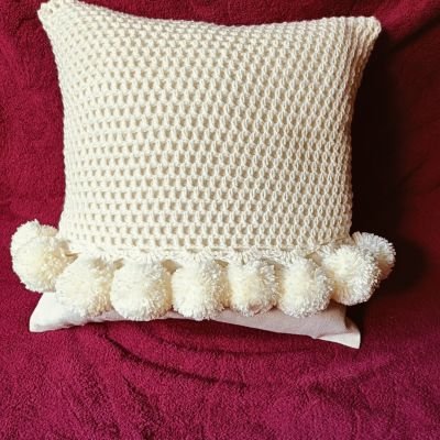 كوشن كروشيه مربع