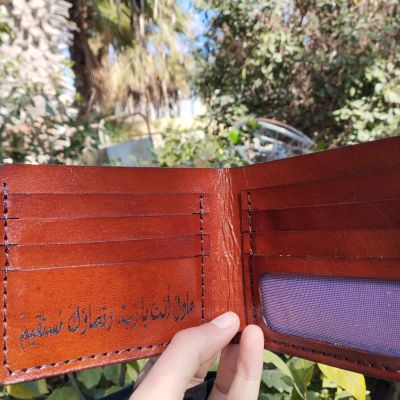 Natural leather Men's wallet 