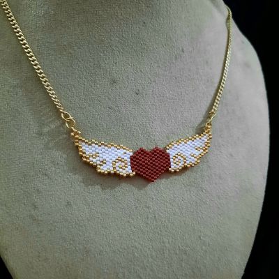 سلسلة القلب كيوبيد العالمية من خرز الميوكى