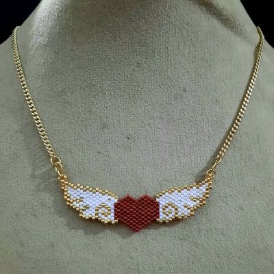 سلسلة القلب كيوبيد العالمية من خرز الميوكى