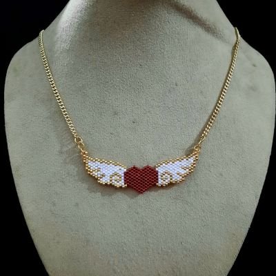 سلسلة القلب كيوبيد العالمية من خرز الميوكى