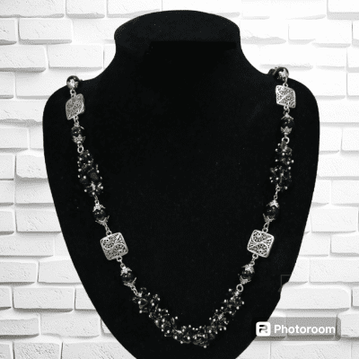 Necklaces agate stone black colour 