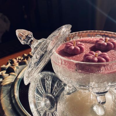 شمعة الورد البلدى  المعطرة 