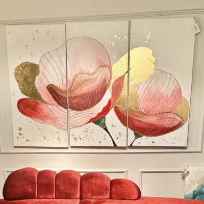 تابلوه وردة نبيتي و احمر