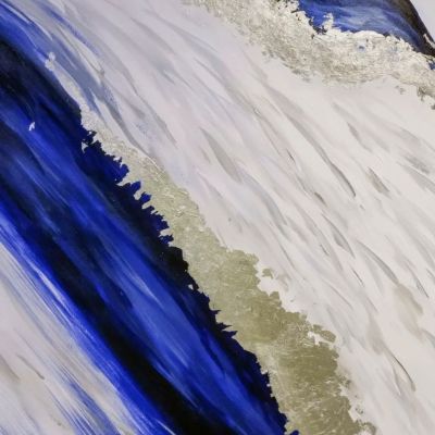 لوحة تجريدية مرسومة باليد 