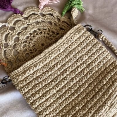 شنطه خيش كروشيه