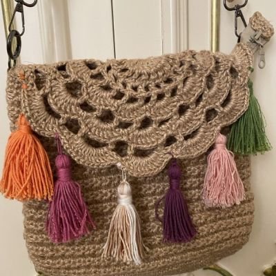 شنطه خيش كروشيه