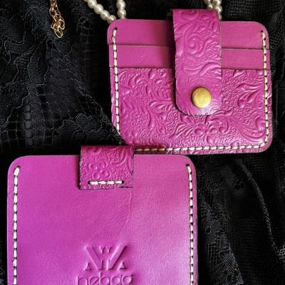 Handmade genuine leather cardholder 
