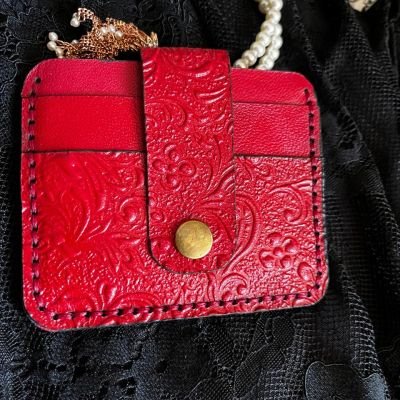Handmade genuine leather cardholder 