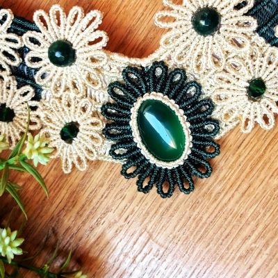 Macrame royel necklace 