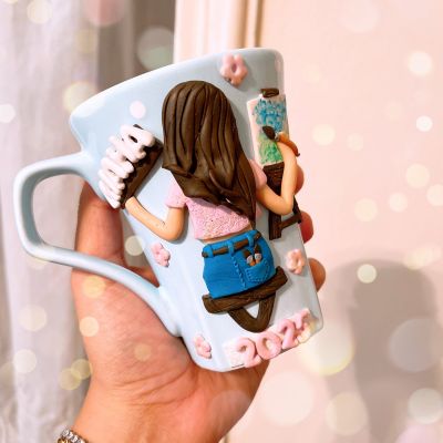 Polymer clay mug 