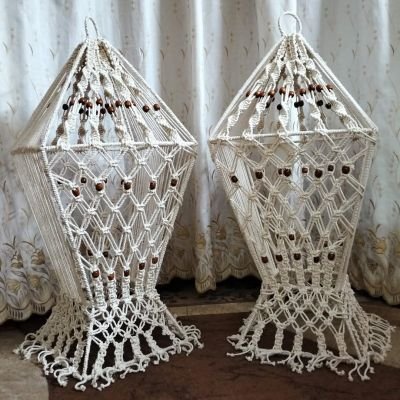 فانوس رمضان بالمكرميه حجم كبير 