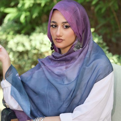 طرحه جلاله الارجواني القطنيه