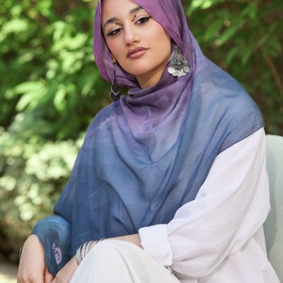 طرحه جلاله الارجواني القطنيه