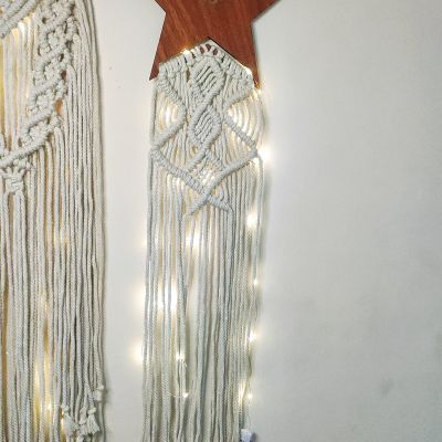 طقم خشب  هلال ومكرميه 