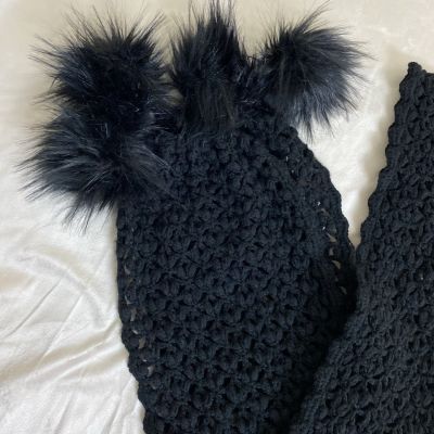 كوفيه كروشيه من الصوف