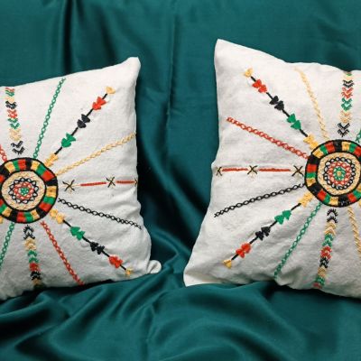 cushion cover handmade embroidered