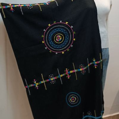  Siwan wool shawl hand embroidery